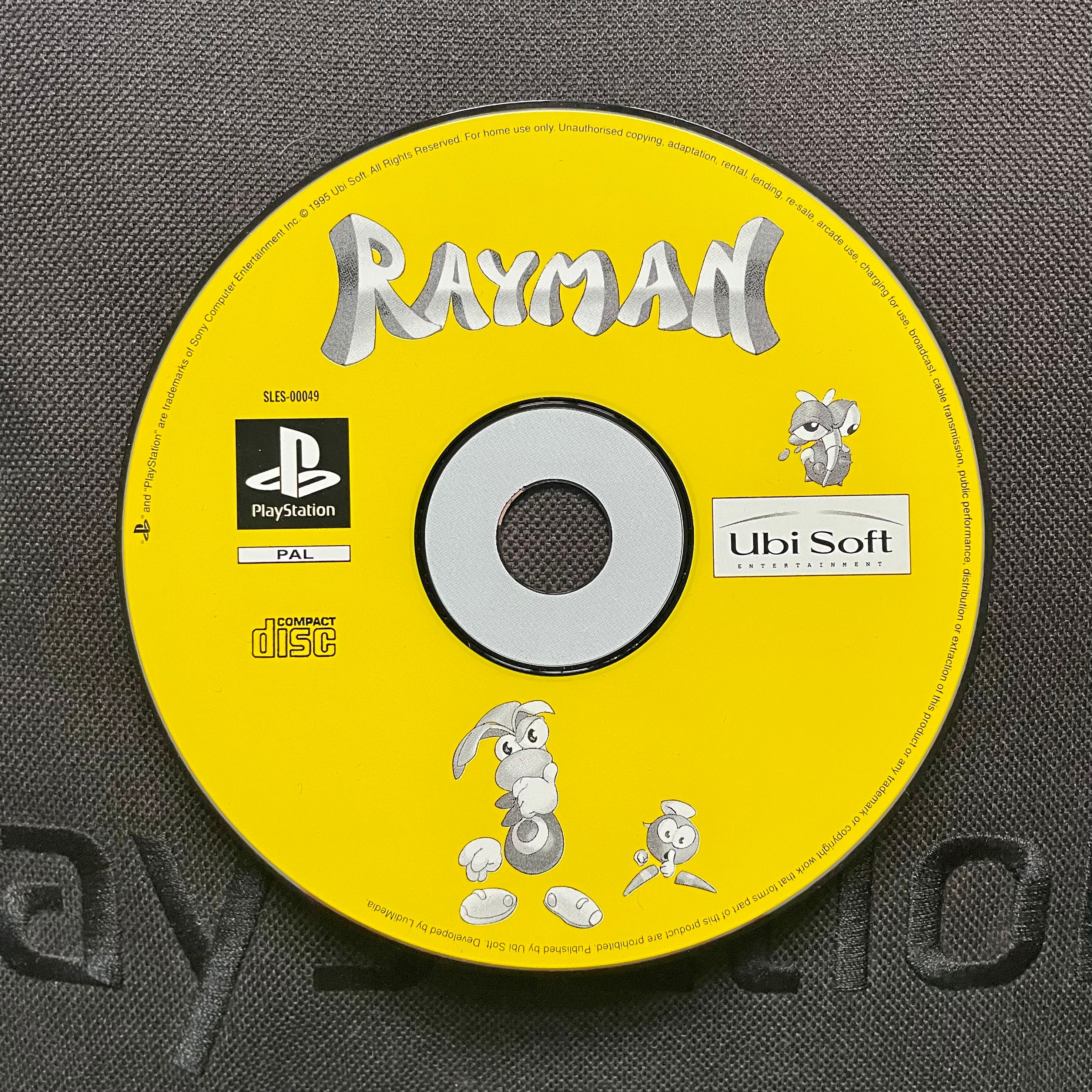 Rayman for PlayStation 1, a PAL-region release